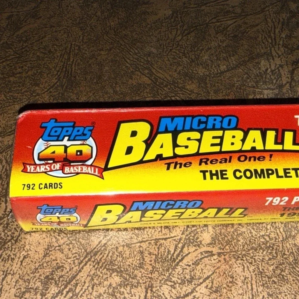1991 Topps Micro Baseball Complete Set 792 Cards Factory Sealed MLB Vintage